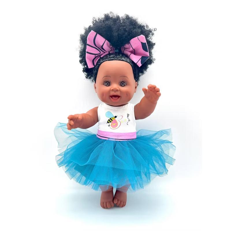 Orijin Bees Positively Puffy Baby Bee Doll Black Hair 3+ Natural Hair