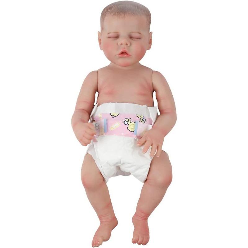 CHAREX Baby Doll Diapers Pack - 10 Pieces Newborn Dolls Diapers Refill, Doll Accessories for 18-24 Inch Reborn Dolls