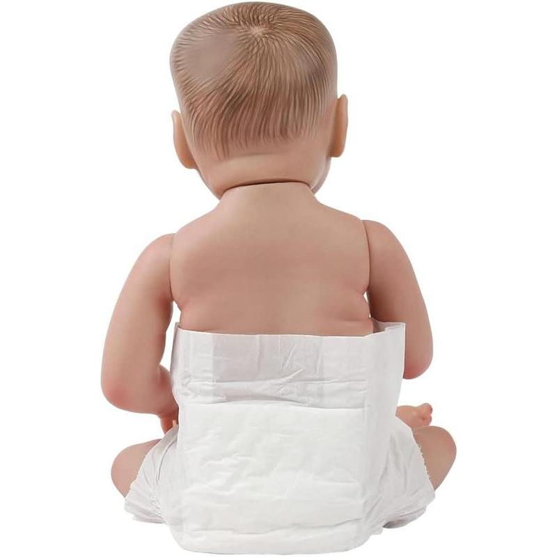 CHAREX Baby Doll Diapers Pack - 10 Pieces Newborn Dolls Diapers Refill, Doll Accessories for 18-24 Inch Reborn Dolls