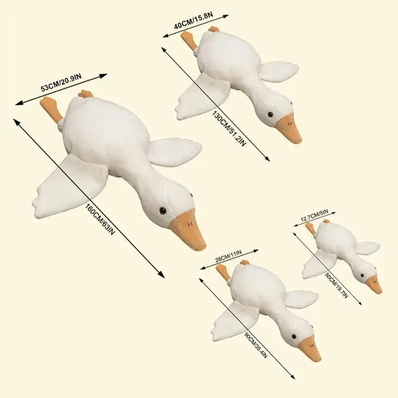 Large Goose Stuffed Animal Toys for Kids, Cute Goose Pillow Plush Toys, Creative Animal Design Plushies Gifts for Kids and Adults, Soft Stuffed Animals Companion Toys for Children, Thanksgiving Christmas Gift Set , My First Addiction Toys