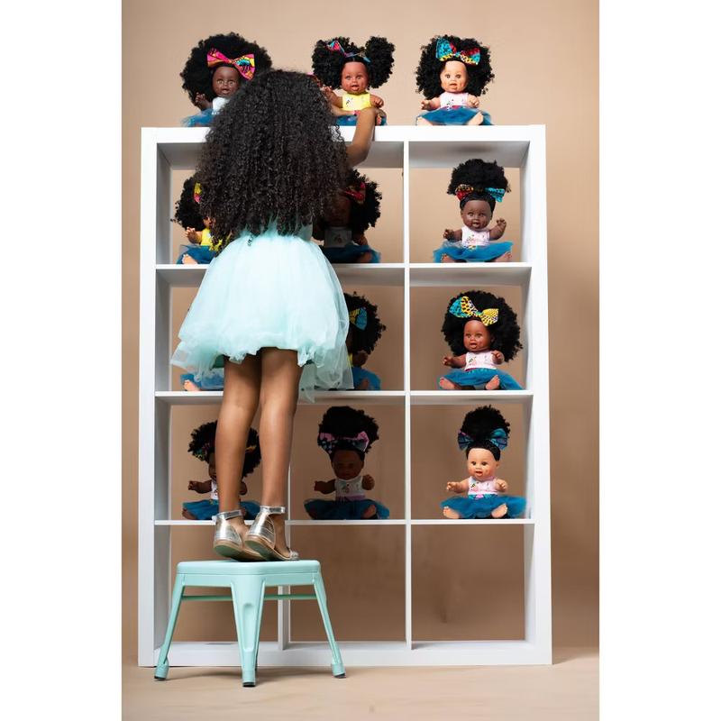 Orijin Bees Positively Puffy Baby Bee Doll Black Hair 3+ Natural Hair