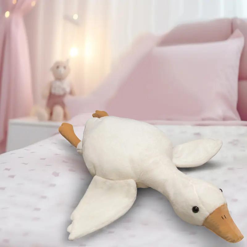 Large Goose Stuffed Animal Toys for Kids, Cute Goose Pillow Plush Toys, Creative Animal Design Plushies Gifts for Kids and Adults, Soft Stuffed Animals Companion Toys for Children, Thanksgiving Christmas Gift Set , My First Addiction Toys