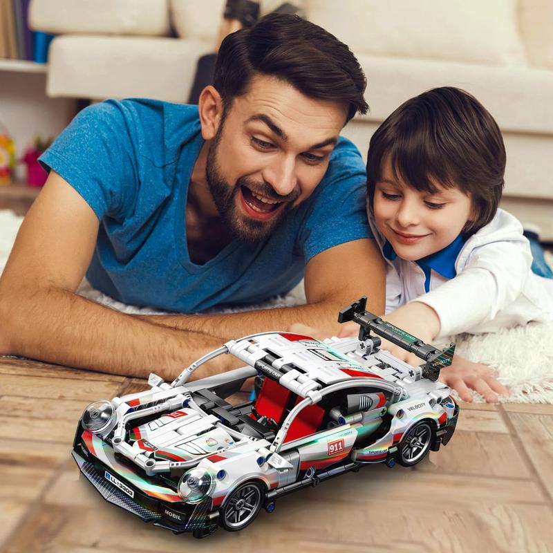 540 Piece Sports Car Model Building Kit for Kids,Teens and Adults,MOC 1:18 Racing Pull Back Car Model Building Set,STEM Educational Construction Toy Car,Birthday Gifts for Boy and Girl Ages 6+ car