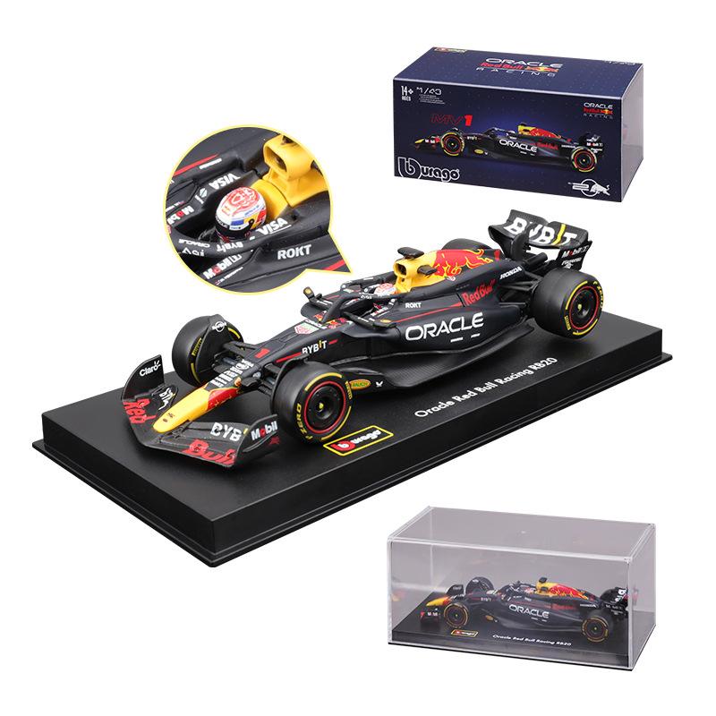 New 1:43 Burago Red Bull Rb20 2024 Formula 1 Die-Cast Alloy Racing F1 Car Model #1 Max Verstappen #11 Sergio Perez Boy Toys Gift