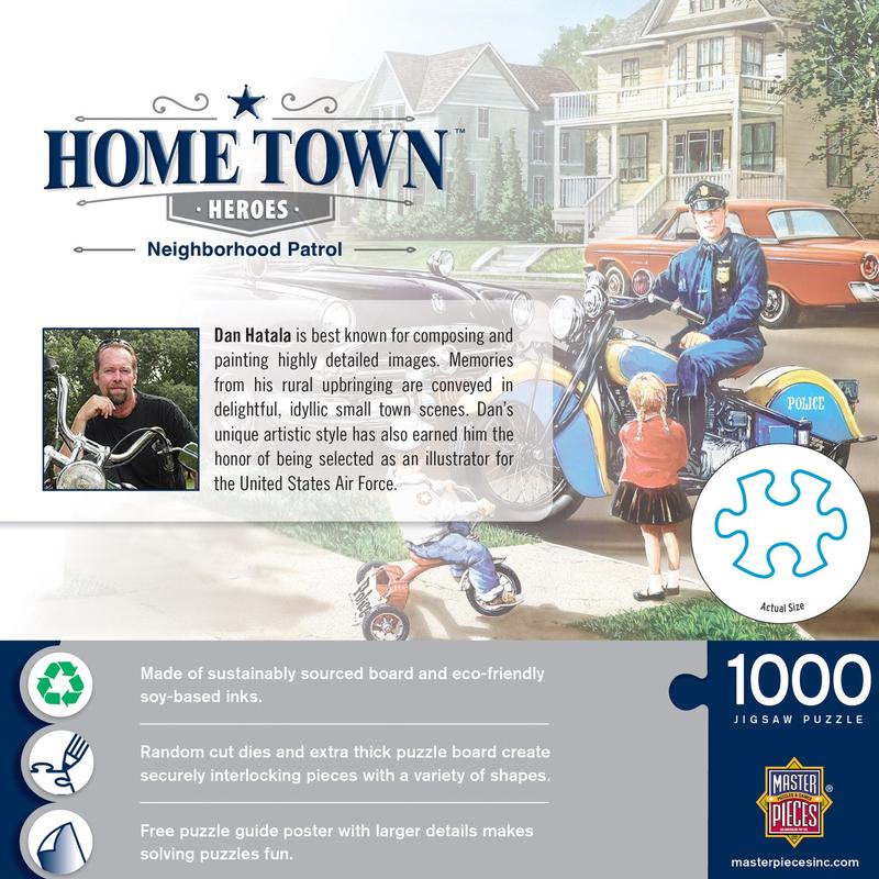 MasterPieces - Hometown Heroes - Neighborhood Patrol 1000 Piece Jigsaw Puzzle