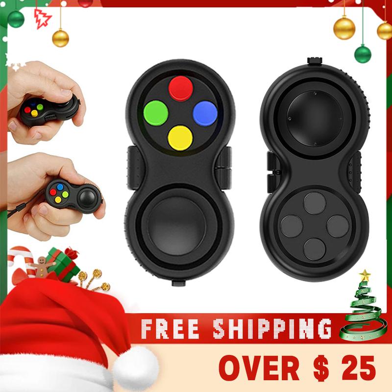 Fidget Toy Game, Rubberized Classical Controller Fidget Concentration Toy with 8-Fidget Functions and Lanyard - Excellent for Relieving Stress and Anxiety,The Most Ergonomic,Buy now and enjoy - stress relief