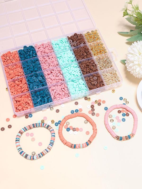 Boho Style Beaded Bracelet Kit, Colorblock Beaded Bracelet Making Kit, Fashion Accessories for Women & Girls, Trendy All-match & Exquisite DIY Jewelry for Birthday Gift