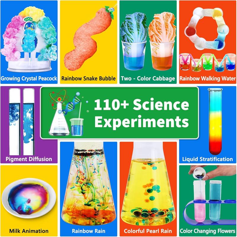 Christmas gift  110+ Science Experiments Kits for Kids, Science Projects STEM Actives Toys Gifts for Boys & Girls,