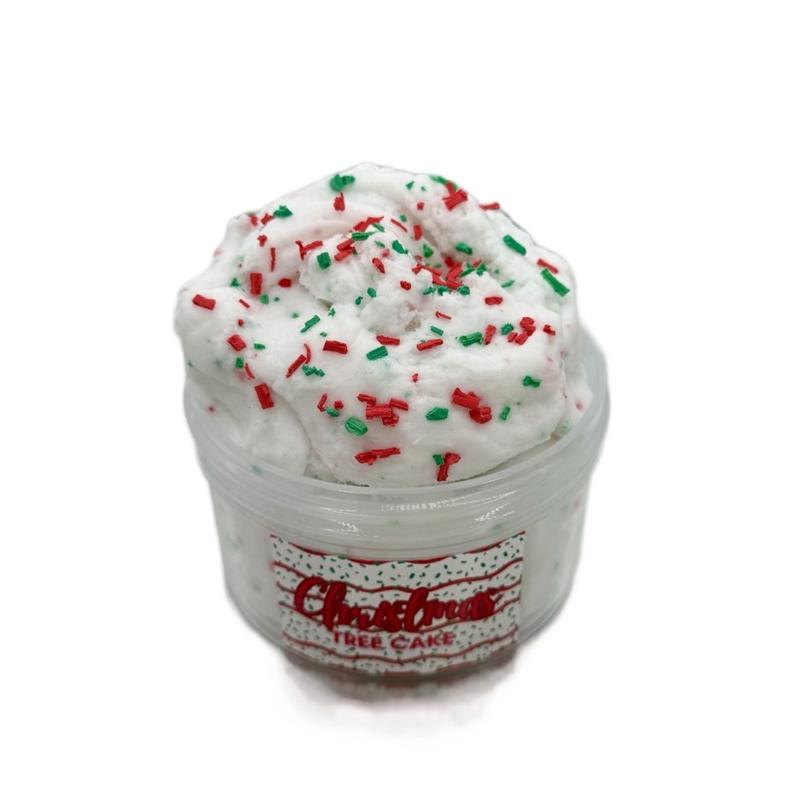 White Christmas Tree Cake Cloud slime Scented