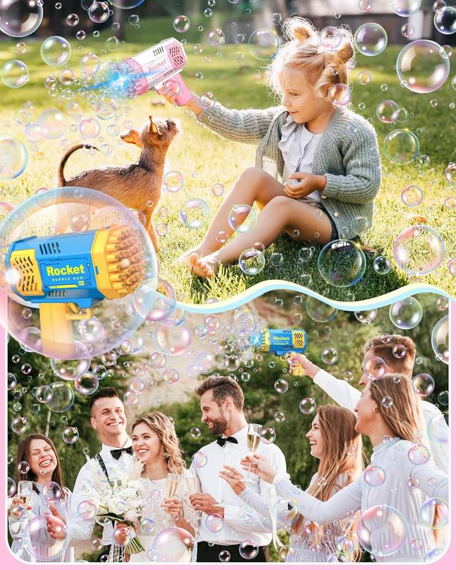 Automatic Bubble Machine Toy，bubble machine for party, Bubbles for Kids Gifts 3 4 5 6 7 8 910 11 12 Years Old Bubble Blaster Blower