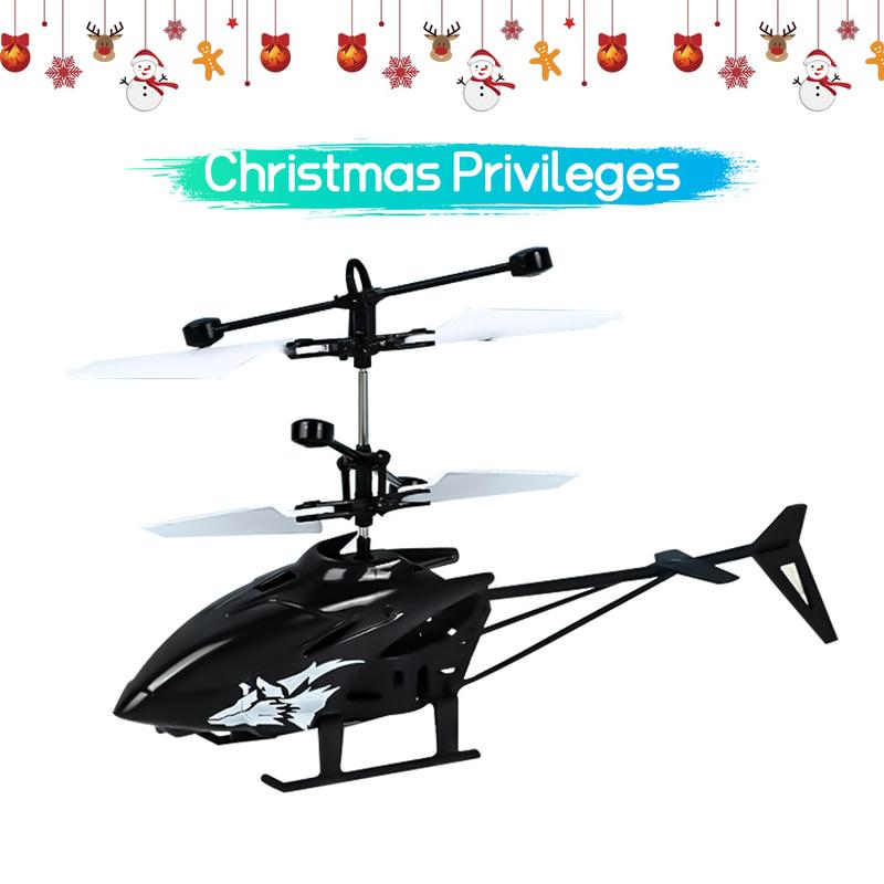 2-in-1 RC Helicopter & Drone: USB Rechargeable, Infra-Red Induction, Upgraded Sensor. Portable, BPA-Free Mini Nano for Gaming