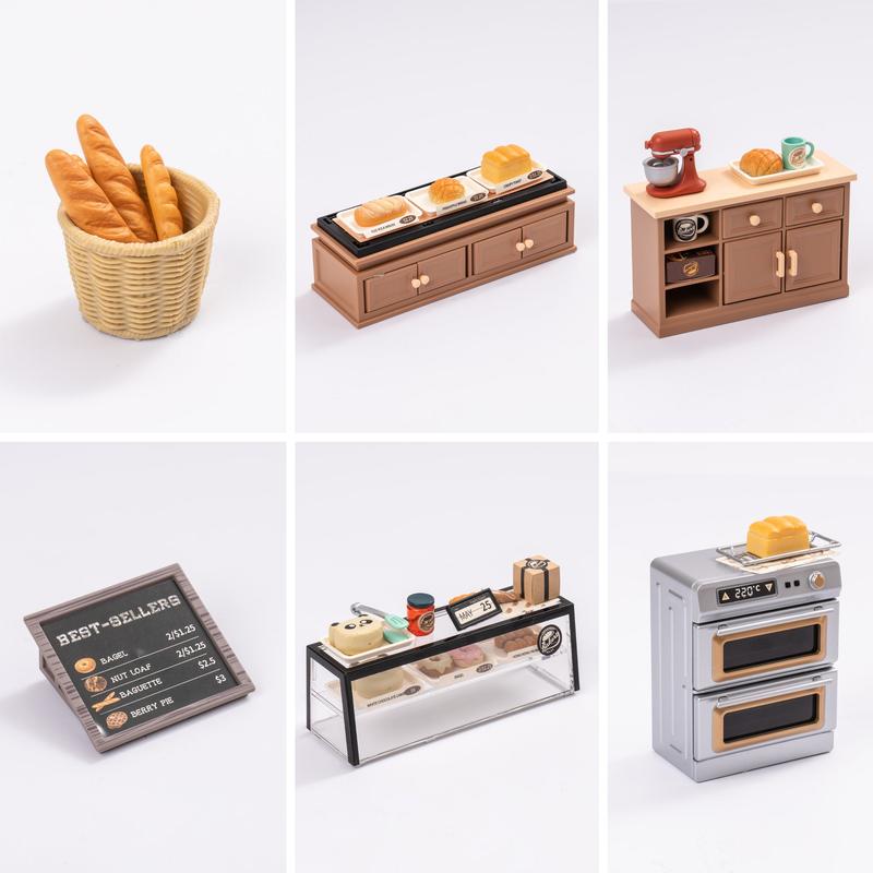 Rolife Super Creator Golden Wheat Bakery Plastic DIY Miniature House Kit DW005B building bricks lead light handmade diy