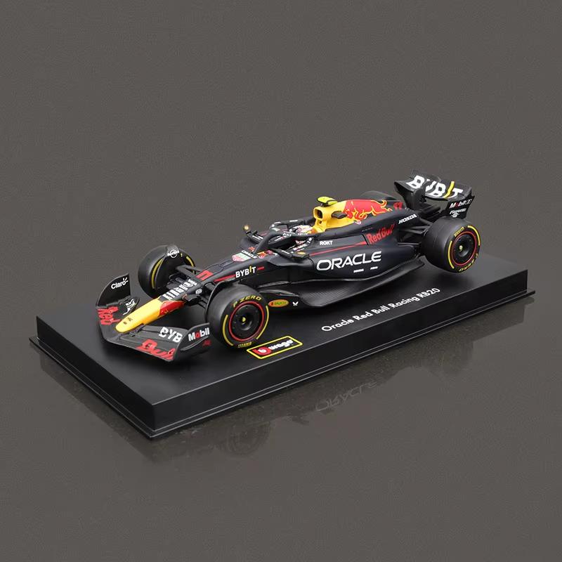 New 1:43 Burago Red Bull Rb20 2024 Formula 1 Die-Cast Alloy Racing F1 Car Model #1 Max Verstappen #11 Sergio Perez Boy Toys Gift