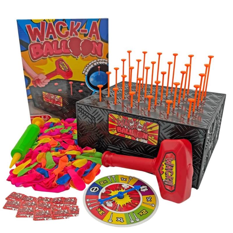 Wack A Balloon Game - Interactive Balloon Popping Board Game For Family Game Nights - Hot