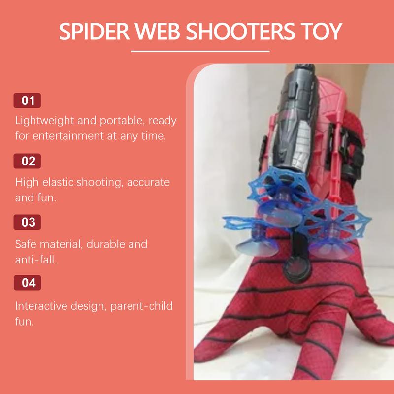 Spider Web Shooting Toy, Portable Fun Catapult Shooting Toy Set for Festival Gifts