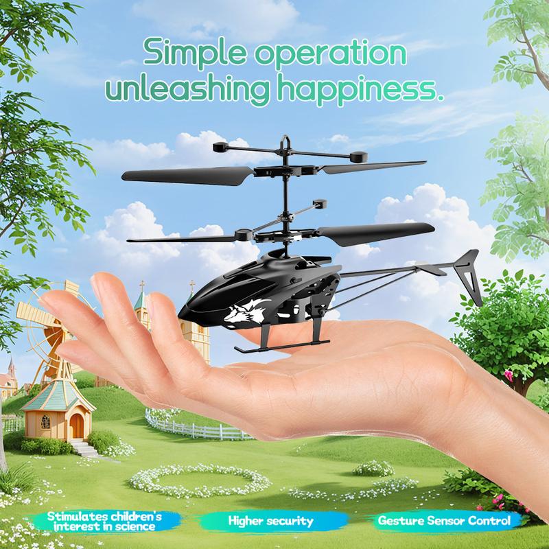 2-in-1 RC Helicopter & Drone: USB Rechargeable, Infra-Red Induction, Upgraded Sensor. Portable, BPA-Free Mini Nano for Gaming