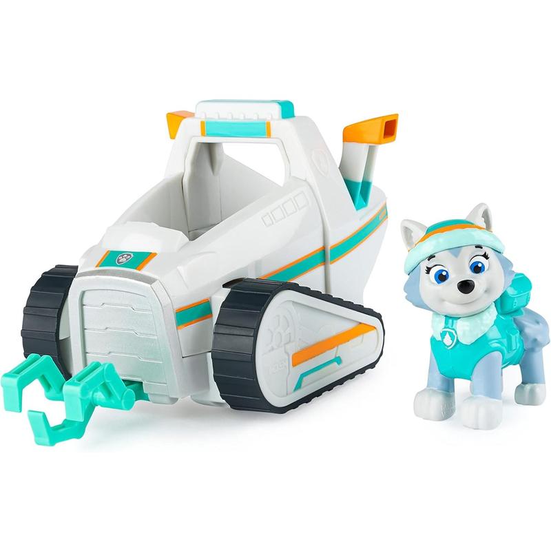 Paw Patrol, Everest’s Snow Plow Vehicle with Collectible Figure, for Kids Aged 3 and Up