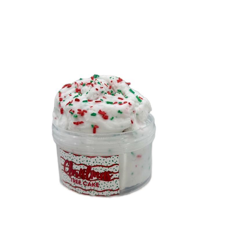 White Christmas Tree Cake Cloud slime Scented