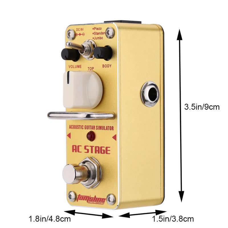 Stage Guitar Effects Pedal, 1 Count Guitar Simulator Effect Pedal,  Suitable for Guitar Lovers, Music Accessories