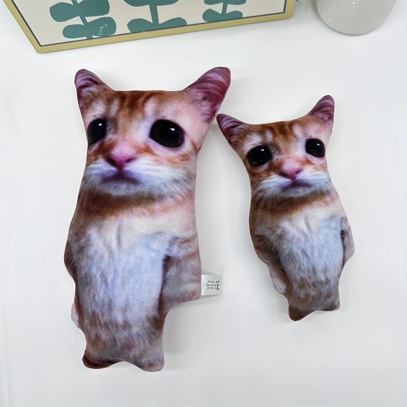 8.27 11.81inch New Enlarged Version Of Simulated Three-dimensional Cat High-quality Plush Animal Cat Thanksgiving Gift Room Decoration