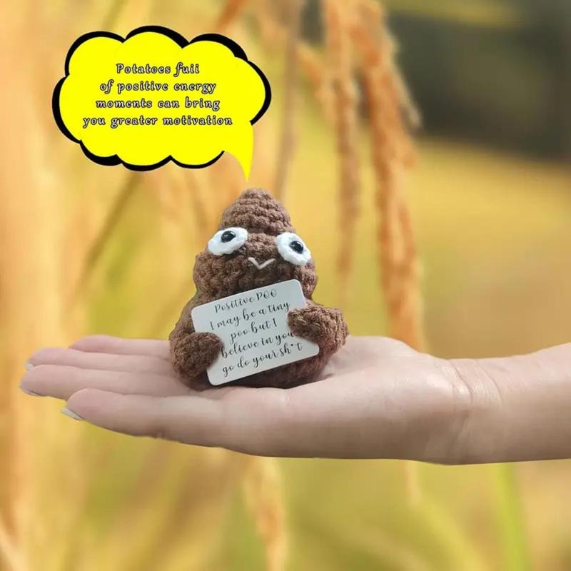 Cute Positive Poop Crochet Ornament, Handmade Crochet Positive Poop Decorations, Funny and Cute Gift for Birthdays, Perfect Hilarious Gift To Lighten The Mood and Bring A Smile To Everyone, Trending Home Decor 2024