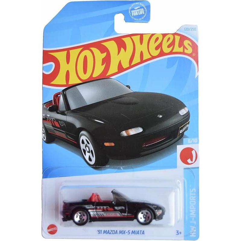 Hot Wheels '91 Mazda MX-5 Miata - Mainline (2024) 120 250 6 10 Black