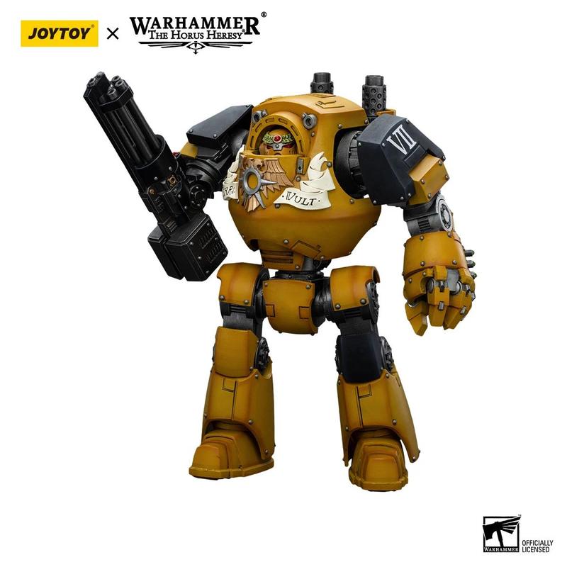 JOYTOY Warhammer 40k 1 18 Action Figures Mecha Anime 24cm  Imperial Fists Contemptor Dreadnought Collection Model Toys