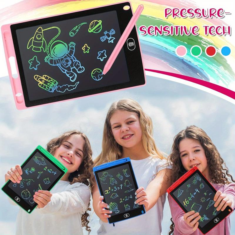 20 Pack LCD Writing Board For Kids, 8.5 Inches Doodle Board Reusable Board Screen Drawing Pad Erasable Painting Pads Educational Toy For 3-8 Years(Blue, Red, Green, Pink)