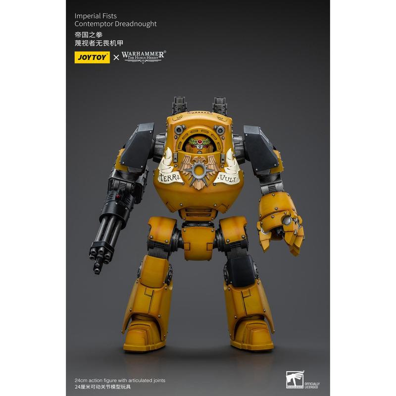 JOYTOY Warhammer 40k 1 18 Action Figures Mecha Anime 24cm  Imperial Fists Contemptor Dreadnought Collection Model Toys