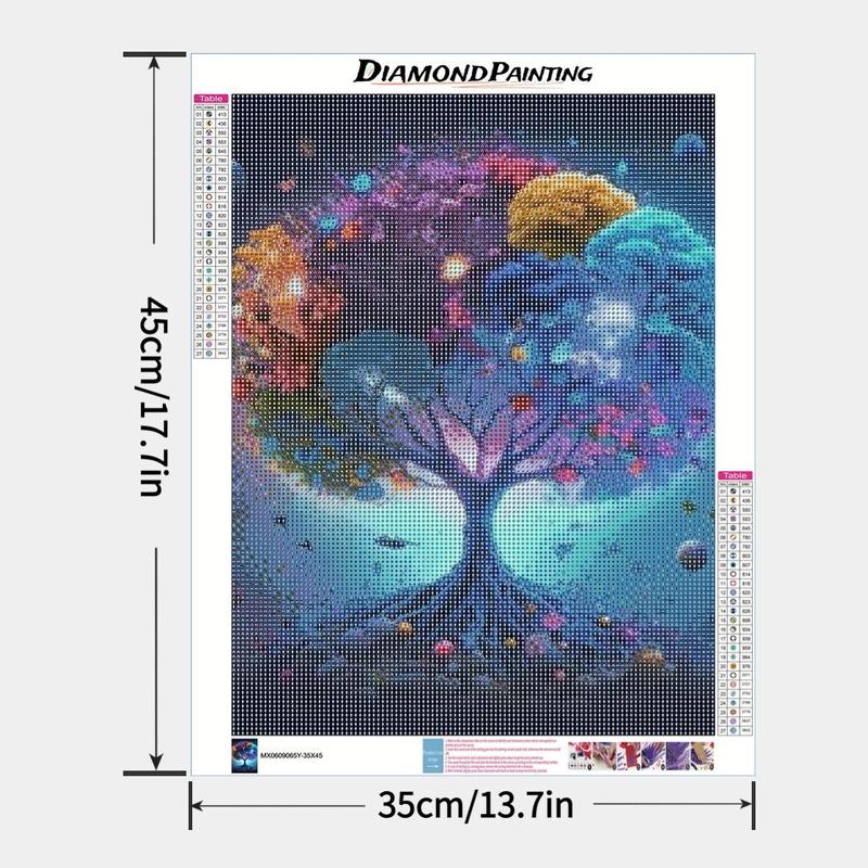 Tree of Life Pattern DIY Diamond Painting Kit Without Frame, 1 Count DIY Decorative Art Picture For Beginner, DIY Home Decor