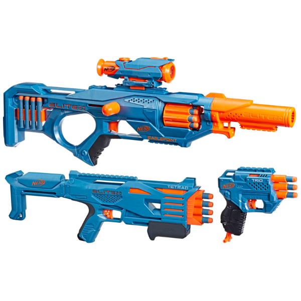 Nerf Elite 2.0 Ultimate Blaster Pack, 3 Blasters, 50 Nerf Elite Darts