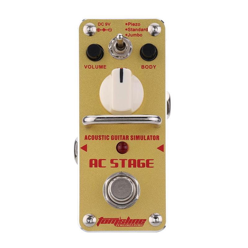 Stage Guitar Effects Pedal, 1 Count Guitar Simulator Effect Pedal,  Suitable for Guitar Lovers, Music Accessories