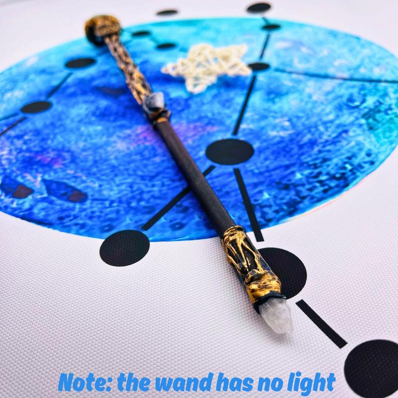 [Magic Crystal] Handmade Zodiac Crystal Magic Wand With Exquisite Storage Box - Wizard & Witch Cosplay, Scepter, Magic Props, Party Supplies, Fun Fidget Toy - Holiday Decor, Gift For Festival, Christmas, Halloween, Easter And New Year