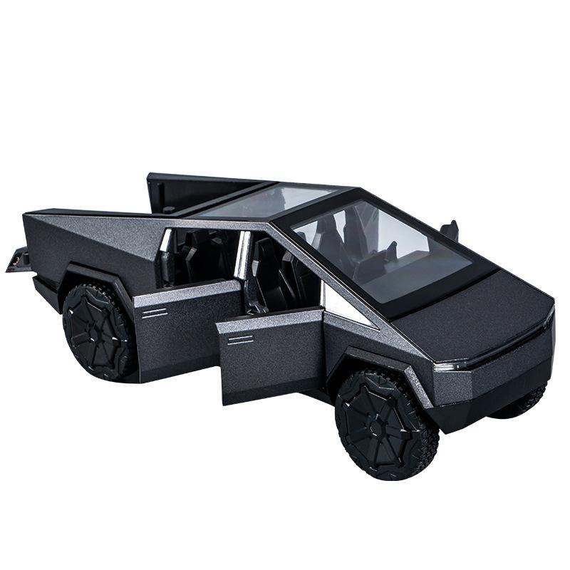 1:32 Tesla Cybertruck Mars Pickup Model Toy with Lights, Sound Effects, and Realistic Design with a Cyberquad– Ideal for Kids and Car Collectors