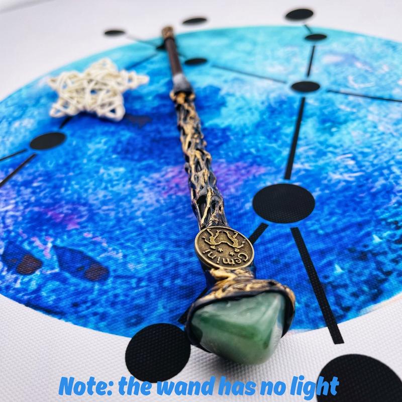 [Magic Crystal] Handmade Zodiac Crystal Magic Wand With Exquisite Storage Box - Wizard & Witch Cosplay, Scepter, Magic Props, Party Supplies, Fun Fidget Toy - Holiday Decor, Gift For Festival, Christmas, Halloween, Easter And New Year