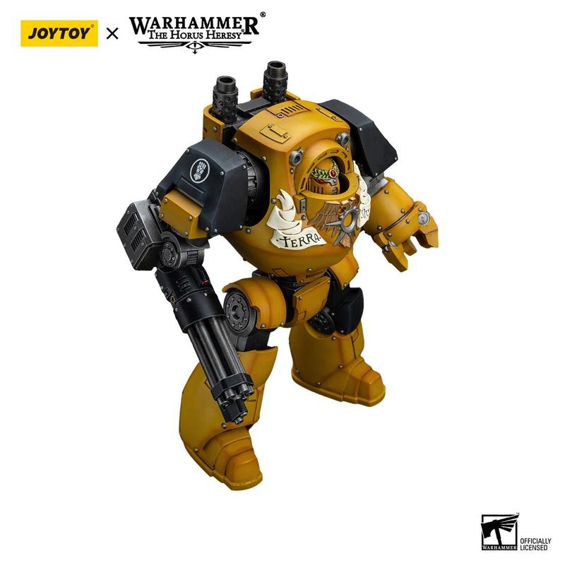 JOYTOY Warhammer 40k 1 18 Action Figures Mecha Anime 24cm  Imperial Fists Contemptor Dreadnought Collection Model Toys