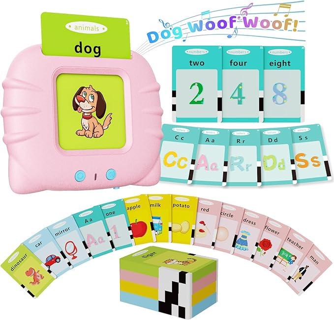 Talking Flash Cards for Toddlers 2-4 Years,Toddler Flash Cards,Audible Flashcards for Children,Gifts for Age 1 2 3 4 5 Year Old Boys and Girls,248 Sight Words Flash Cards Kindergarten