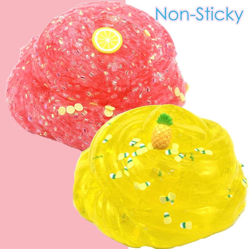 Newest Crunchy Slime 8 Packed for Kids, Super Soft and Non-Sticky, Birthday Gifts Party Favors for Girl and Boys, Easter Egg Filling Stuffers