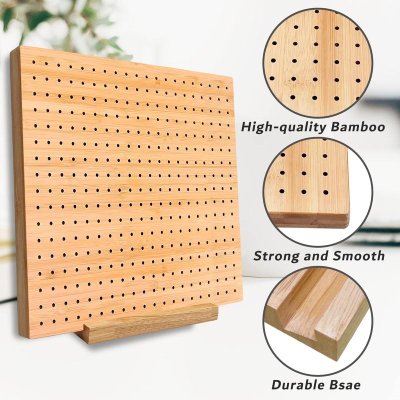 11.8 Inches  Wooden Board for Knitting Crochet and Granny Squares Blocking Board for Knitting and Crochet Projects Handcrafted Knitting Stainless Steel Pins