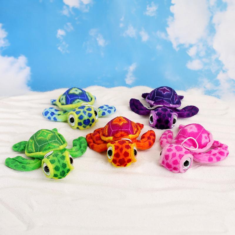 17cm 6.69in Lovely Turtle Design Stuffed Toy, Cute Big Eyes Turtle Plush Toy, Stuffed Marine Animals, Soft & Comfy Plush Toy, Home Desktop Decoration