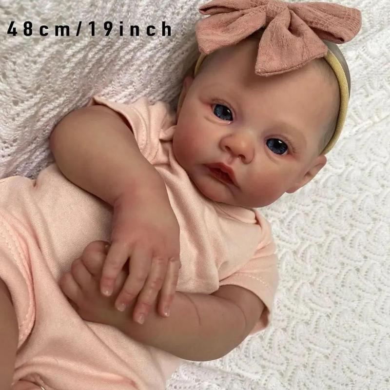 Realistic Reborn Teenager Doll, Cute Teenager Doll with 3D-painting Skin and Visible Veins, Creative Birthday and Holiday Gift Options