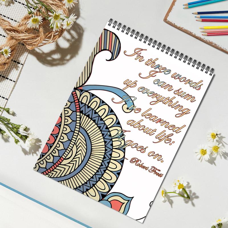 Motivational Theme Coloring Painting, Beautiful Patterns, Perfect Gift for New Year Birthday Christmas and Other Holiday Parties