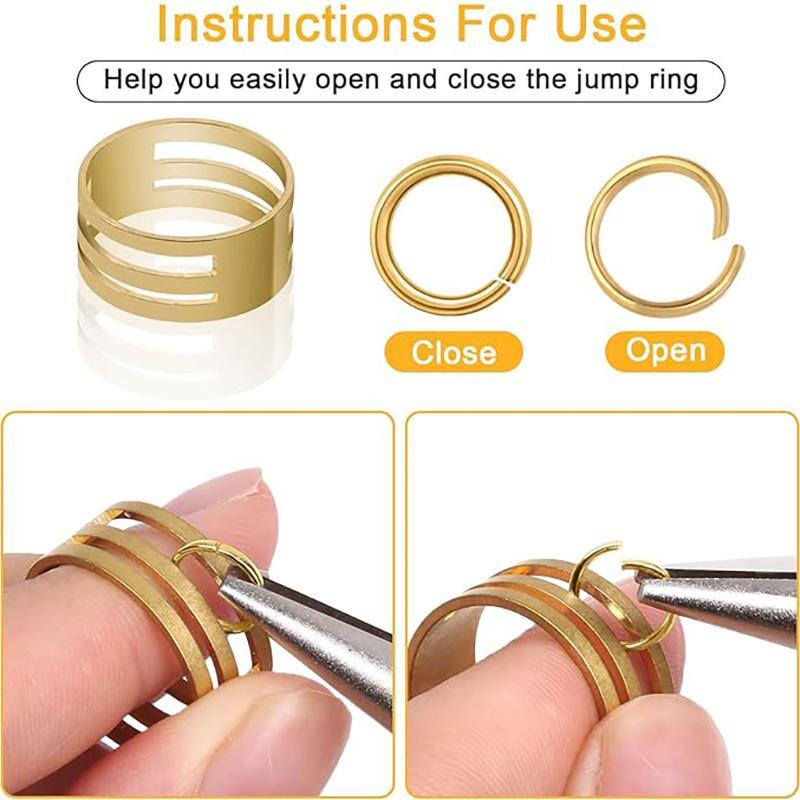 Jewelry Making & Necklace Repair Kit, 1140pcs set Including 12 Grid 4-12mm Single Ring Lobster Buckle, 1 Count Tweezers, 1 Count Pliers & 1 Count Operating Ring, DIY Jewelry Making Supplies