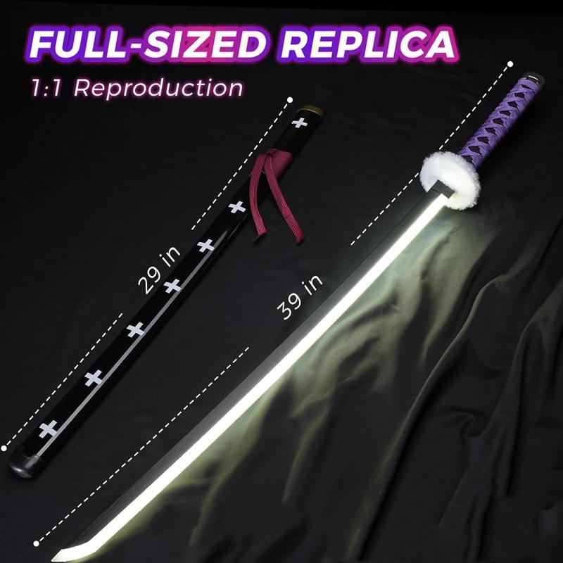 Trafalgar Law Katana LED, One Piece Inspired, Model Kikoku, Anime-Inspired Prop