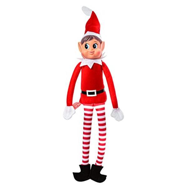 Christmas Elf Behaving Badly Plush Toy | Elfette Novelty Long Bendy Naughty Girl Christmas Doll | 12 Inches