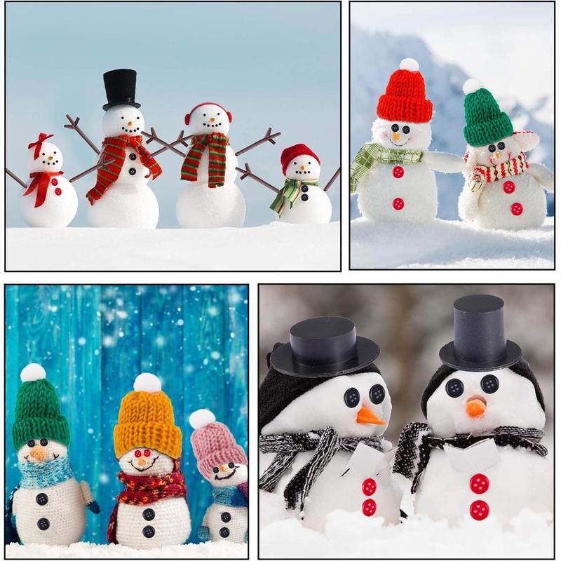 600 Pcs Snowman Crafts Buttons Kit for Kids- Build a Snowman Kit for Party Favors Winter Activities DIY Crafts Sewing Christmas Stocking Stuffers Gift 3 Years + Kids