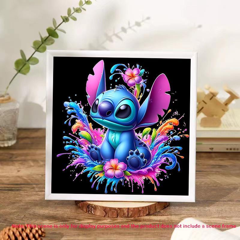 Disney Flower Stitch Pattern DIY Diamond Arts Colorful Painting Kit without Frame, DIY 5D Diamond Arts Colorful Painting Kit, Wall Art Decor for Home