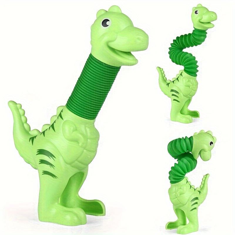 3pcs T-Rex Dinosaur Pop Tubes - Creative DIY Sensory Toys for Youngsters Ages 3-8, Perfect Party Favors & Brain Development Gift