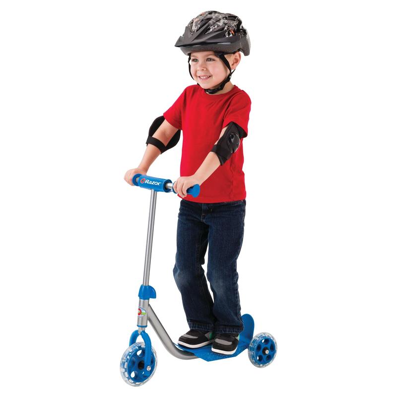 New Razor Jr 3-Wheel Lil' Kick Scooter - for Kids Ages 3+, Blue