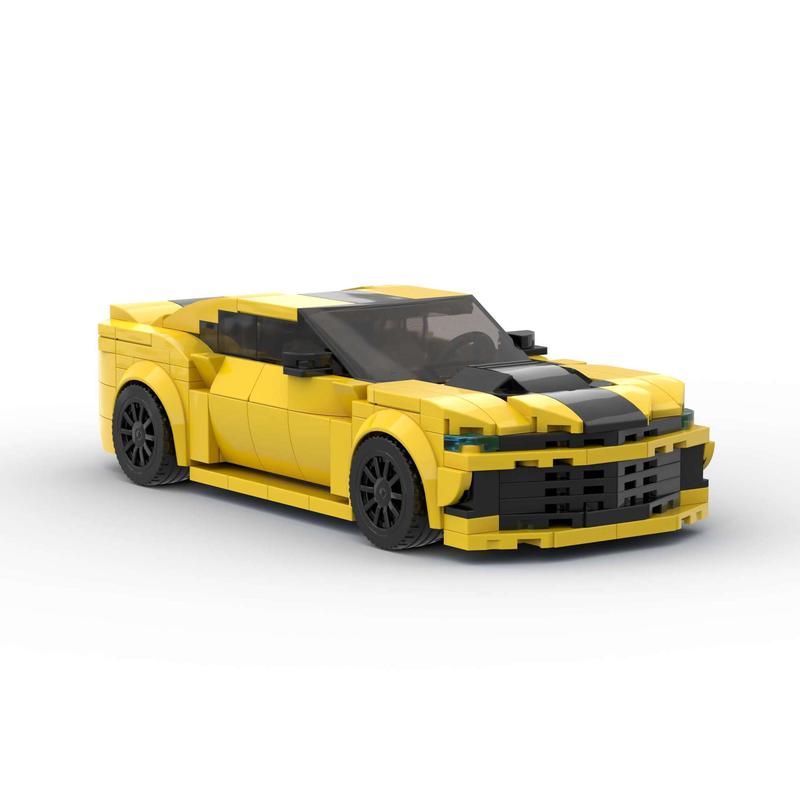 352PCS Bumblebee MOC [compatible LxGO]Speed Champions Racing Car Sports Model Garage Sets Building Blocks Famous Racers City Vehicle Technique DIY Bricks Toys(D010029) Christmas Gift